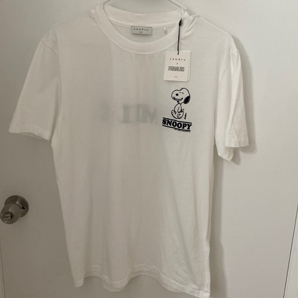 Mens Sandro x Peanuts shirt size L